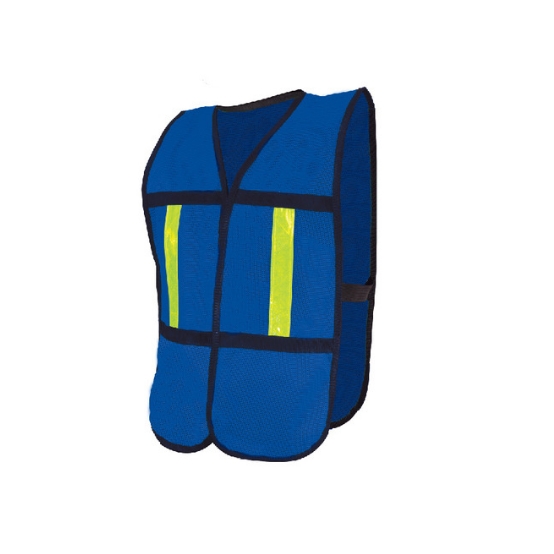 Chaleco De Malla De Alta Visibilidad Con Reflejante Térmico – Azul