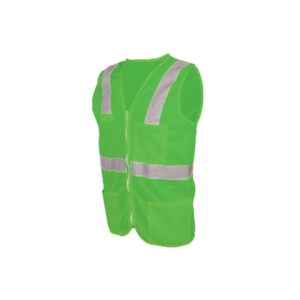 Chaleco De Alta Visibilidad Con Zipper - Verde