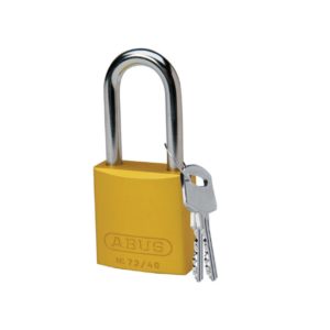 Candado Amarillo de Aluminio