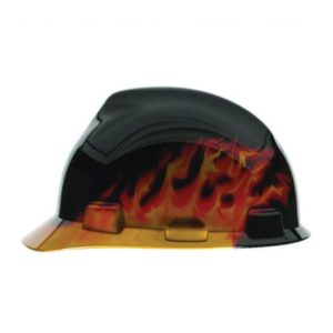 Casco V-Gard Tipo Gorra - Diseño Fuego
