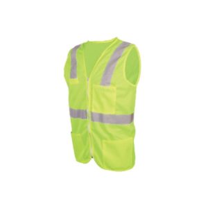 Chaleco De Alta Visibilidad Con Zipper - Amarillo