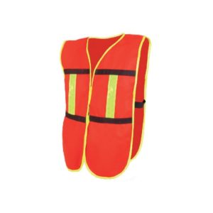 Chaleco De Malla Con Bies De Alta Visibilidad - Anaranjado