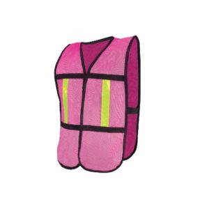 Chaleco De Malla De Alta Visibilidad Con Reflejante Térmico - Rosa