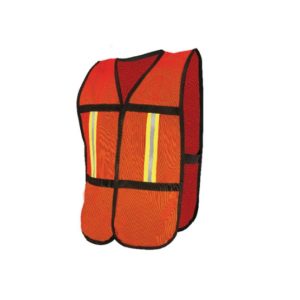 Chaleco De Malla De Alta Visibilidad Con Reflejante Textil - Anaranjado