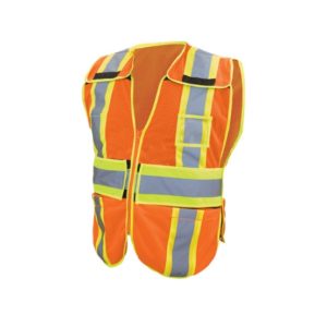 Chaleco Desmontable de Tela Jersey de Alta Visibilidad con Reflejante - Anaranjado