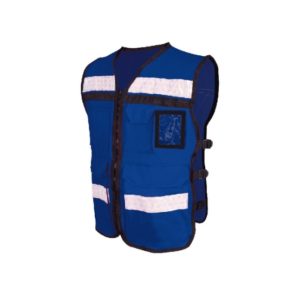 Chaleco Rescatista De Gabardina Abierto - Azul
