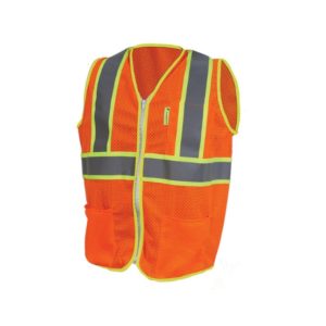 Chaleco Tela Jersey de Alta Visibilidad con Reflejante Textil - Anaranjado