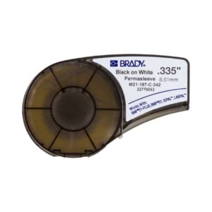 Cinta Termocontráctiles "187" - Negro/Blanco - BMP21