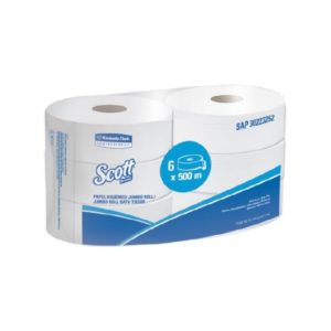 Papel Higiénico Jumbo Roll SCOTT Basic* Perfumado 500m 1 Hoja 1x6x500 MT