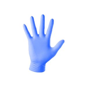 Guante de Nitrilo Con Polvo - Azul