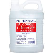 Alcohol liquido al 70% en Galon